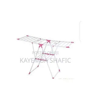 Clothes Hanging Drying Rack - Blue/Pink