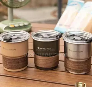 Insulated Stainless Steel Tumbler With Accent Band and Reusable Straws