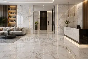 Elegant Marble Look Tiling Surface Installations