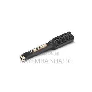 Dual-Function Hot Air Styling Brush Straightener