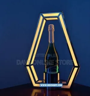 Illuminated Rhombus Bottle Display