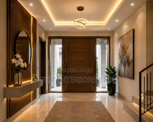Elegant Home Entrance Wall Ceiling Design Services