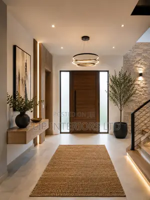 Modern Entryway Interior Construction Finishing Services