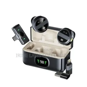 Wireless Lavalier Microphone System With Active Noise Cancellation.
