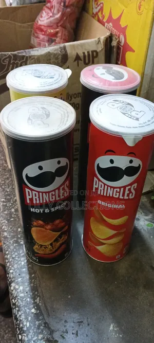 Abox of Different Flavors of Pringles