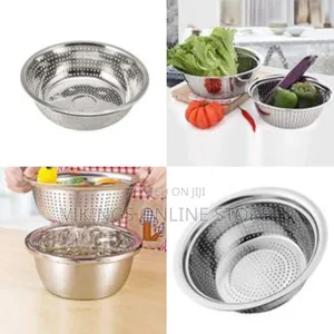 Other 30cm Rice,Vegetable Washing Strainer/Colander- Silver