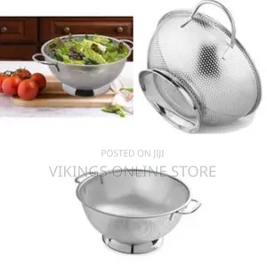 Other 28cm Kitchen Round Stainless Steel Rice, Vegetable Washing