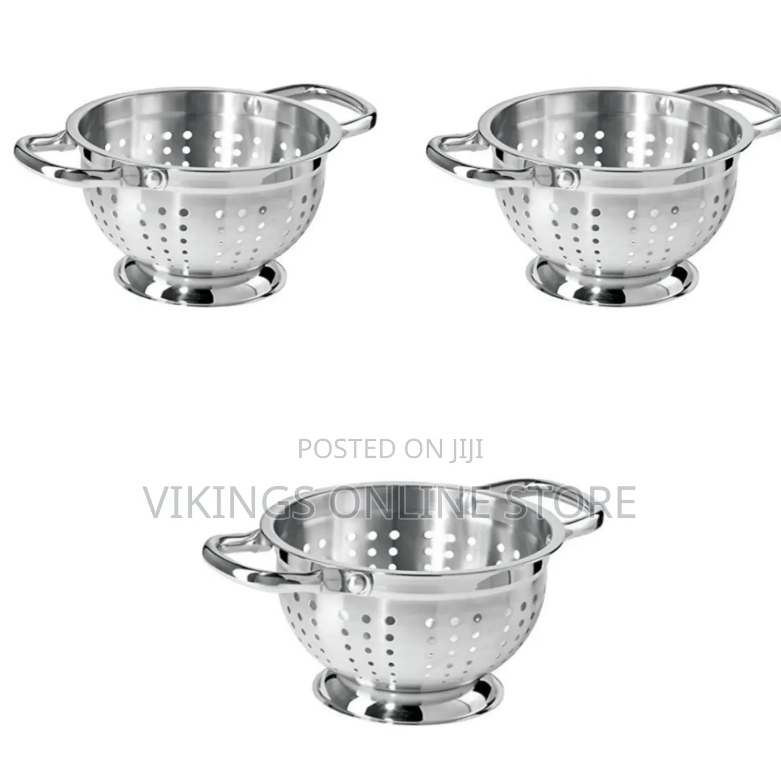 26cm Stainless Steel Rice, Vegetable Washing Strainer Colander, Silver