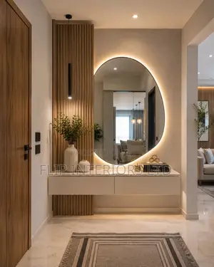 Elegant Entryway Wall Panel Console Installations