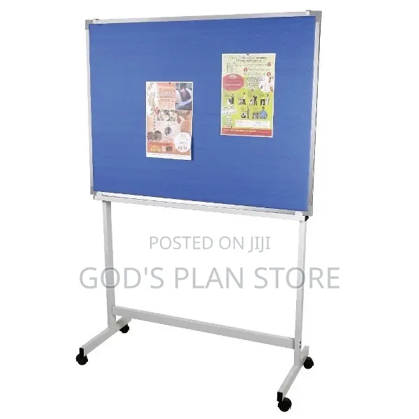 Mobile Notice Board With a Stand 60×90cm