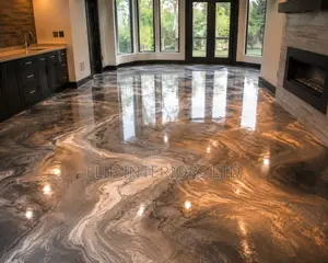 Modern Metallic Epoxy Floor Finishing Services