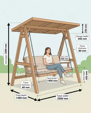 Canopy Garden Swing Chairs From 2,000,000/- With Delivery/Installation