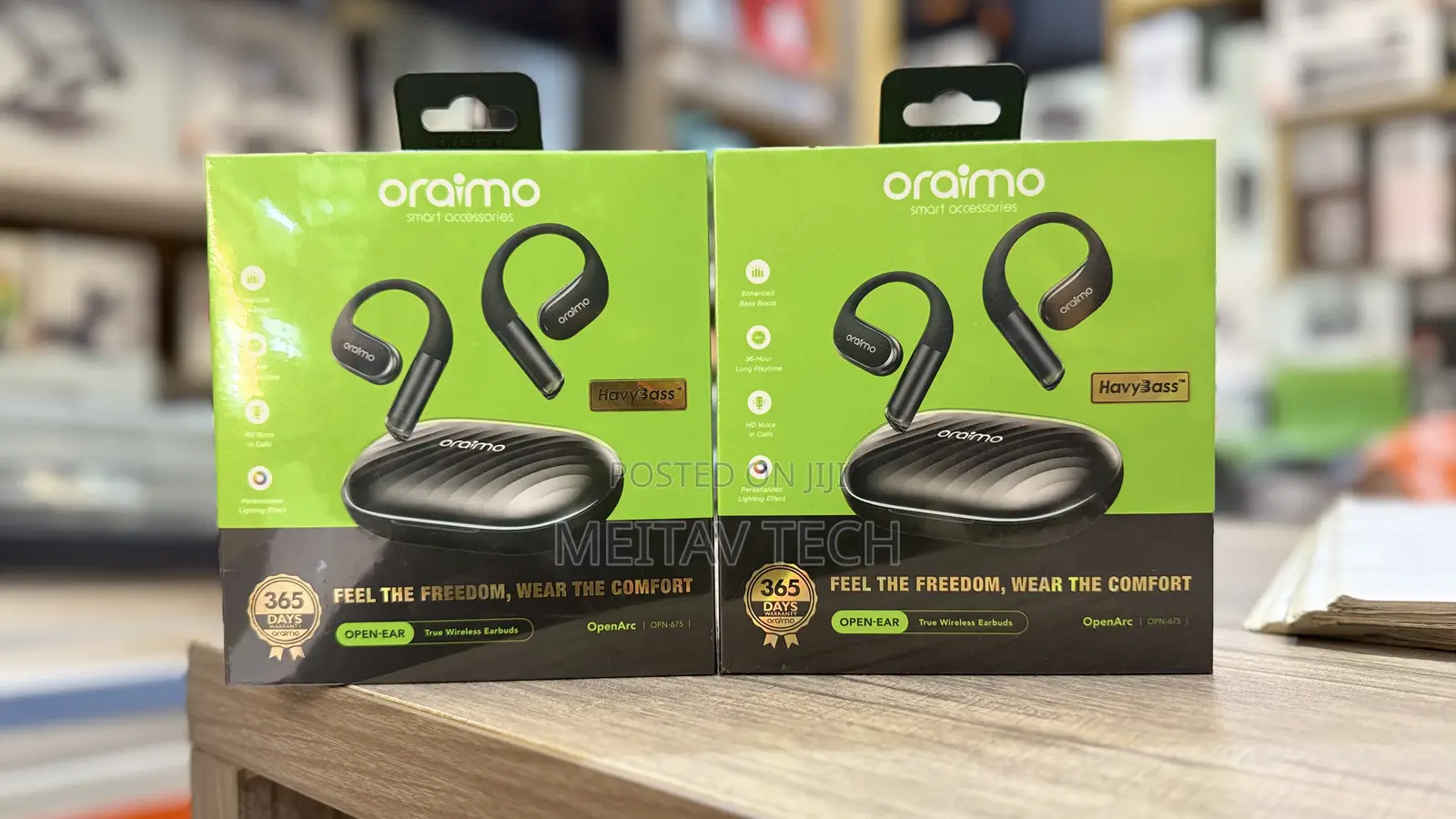 Oraimo Open Arc Open Ear Wireless Earphones / Earbuds 36 Hours