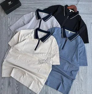 Assorted Textured Short-Sleeve Polo Tshirts