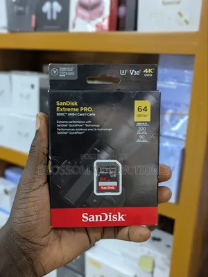 Sandisk 64gb Extreme Pro SDXC Uhs-I Memory Card - C10, U3, V30, Uhd