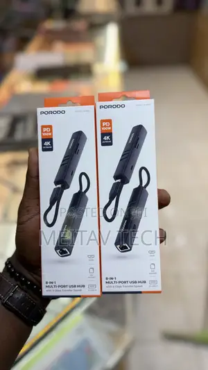 Porodo 8in1 Multi Port Usb C Hub
