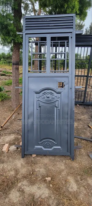 Metallic Modern Back Door