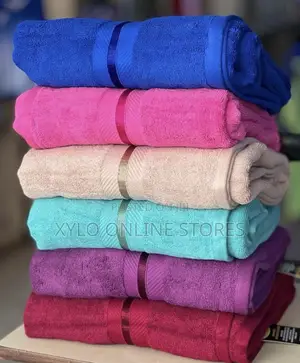 Multicolored Cotton Bath Towels