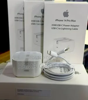 iPhone 14 Pro Max 35w Usb-C Power Adapter and Lightning Cable