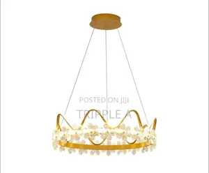 Nordic Round Crown Flowers Led Chandelier