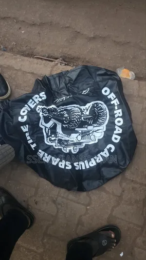 Black Offroad Behind Tyre Cover