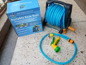 Rocky Mountain Branded Portable Garden Hose Reel Set.25m