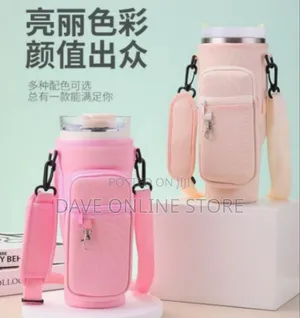Portable Insulated Water Bottle / Tumbler Carrier Bag With Strap