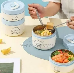 Insulated Food Container Lunch Box Set With Carrying Bag