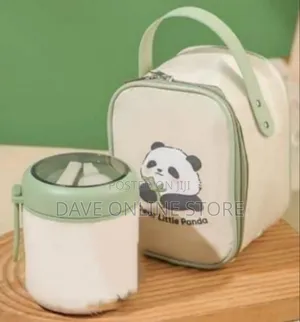 Portable Insulated Food Jar and Lunch Bag Set