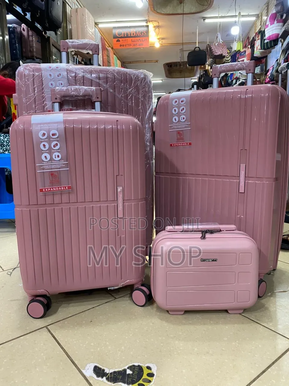 Pink Travel Suitcase Set of 4pcs - Buy Now and Enjoy Free Delivery