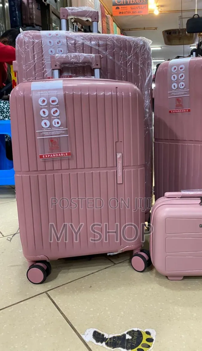 Pink Travel Suitcase Set of 4pcs - Buy Now and Enjoy Free Delivery