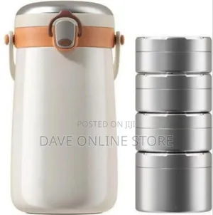 Premium Insulated Thermal Lunch Jar With Stacking Containers