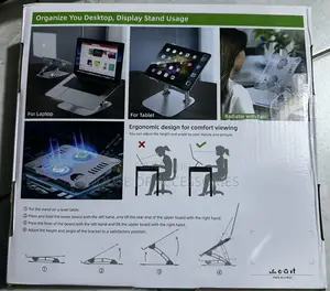 Adjustable Laptop Stand With Cooling Fan