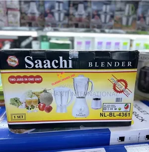 Saachi 3-in-1 White Blender Powerful Motor Saachi Blender