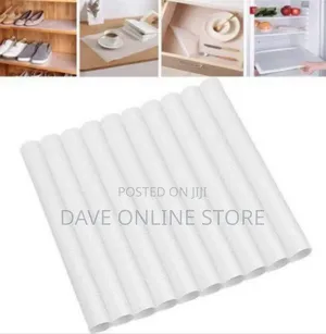12-Piece Set of Multi-Purpose Refrigerator Mats / Shelf Liners