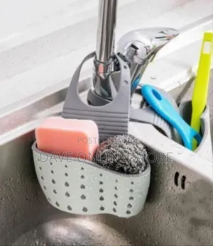 Adjustable Sink Caddy / Faucet Hanging Organizer for Sponges
