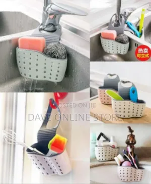 Adjustable Sink Caddy / Faucet Hanging Organizer for Sponges