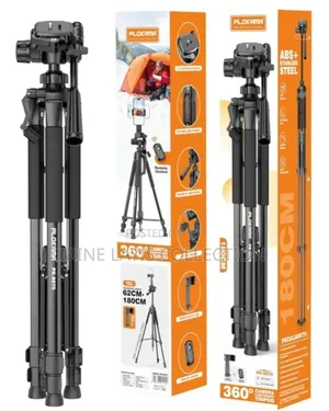 Plokama Pk-9970 Black Tripod for Cameras and Smartphones.