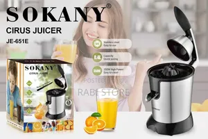 Sokany Je-651e Stainless Steel Juicer 350w 400ml