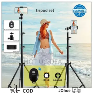 210cm Portable Adjustable Stand Tripod Phone Holder With Bluetooth