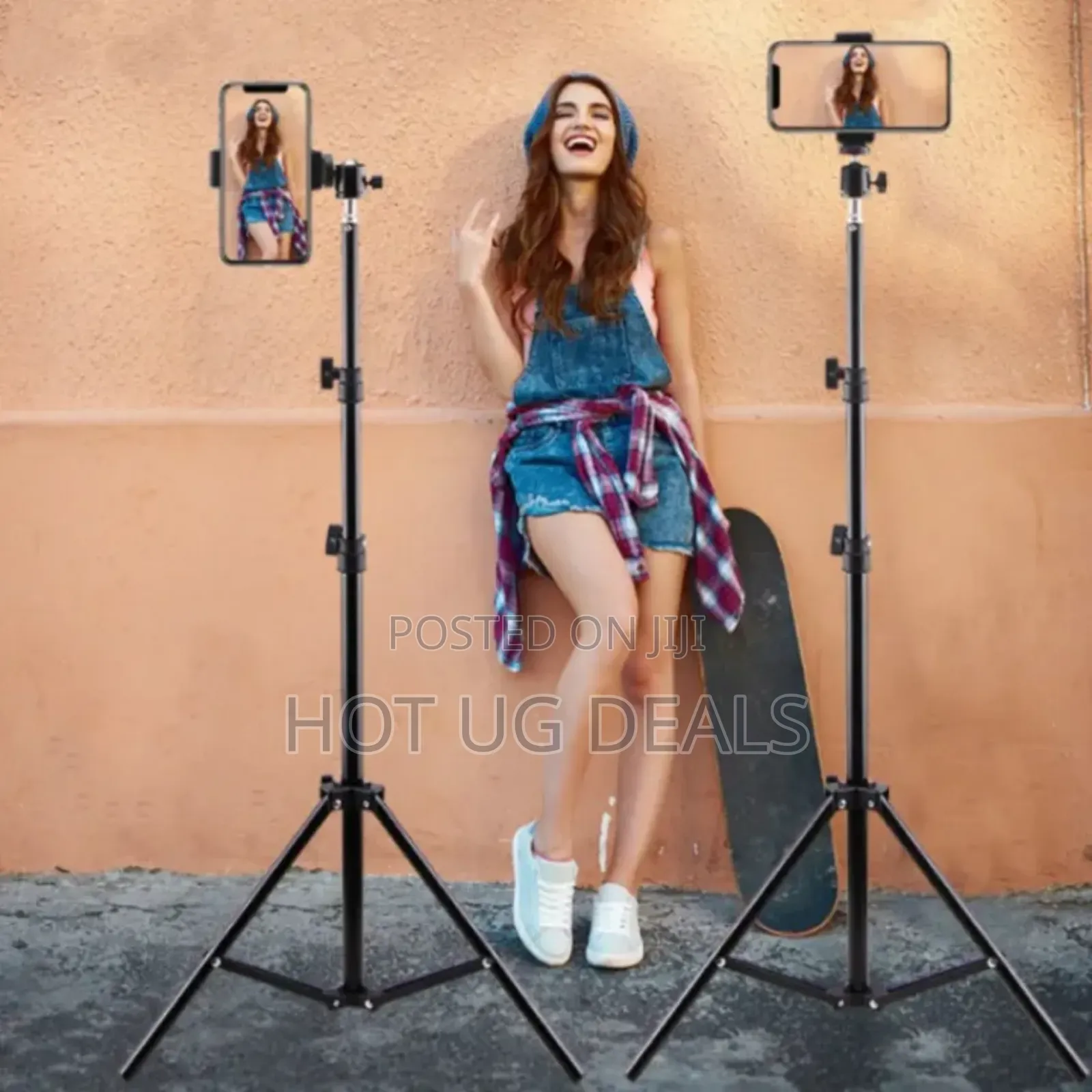 210cm Portable Adjustable Stand Tripod Phone Holder With Bluetooth