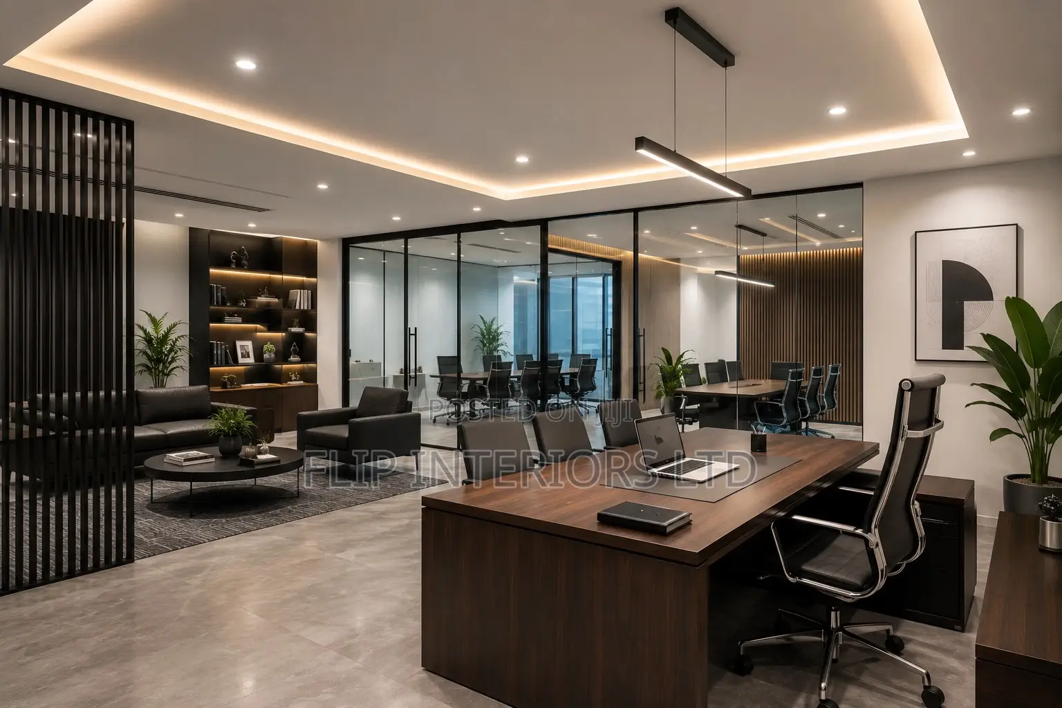 Premium Business Space Interior Construction Services