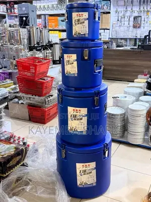 A Set of Commercial-Grade Insulated Food Transport Barrels