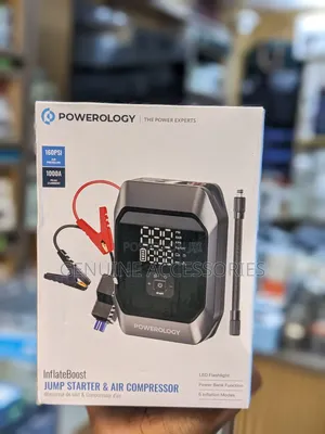 Powerology Inflateboost Jump Starter and Air Compressor
