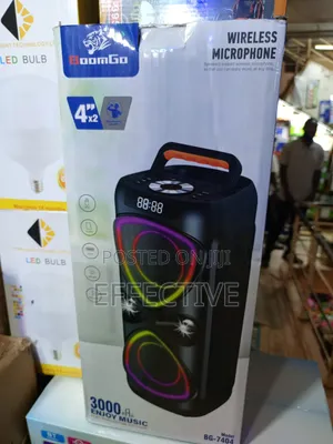 Bg 7404 Wireless Karaoke Speaker With Multi-Color RGB Lights.