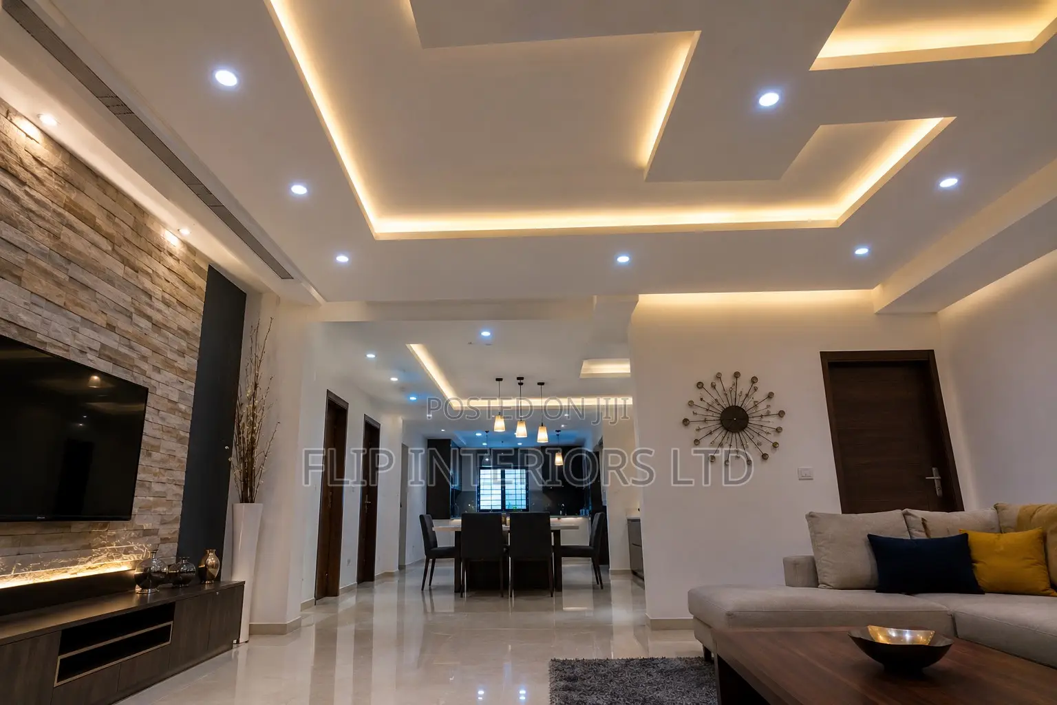 Modern Gypsum Ceiling Design Installation Services