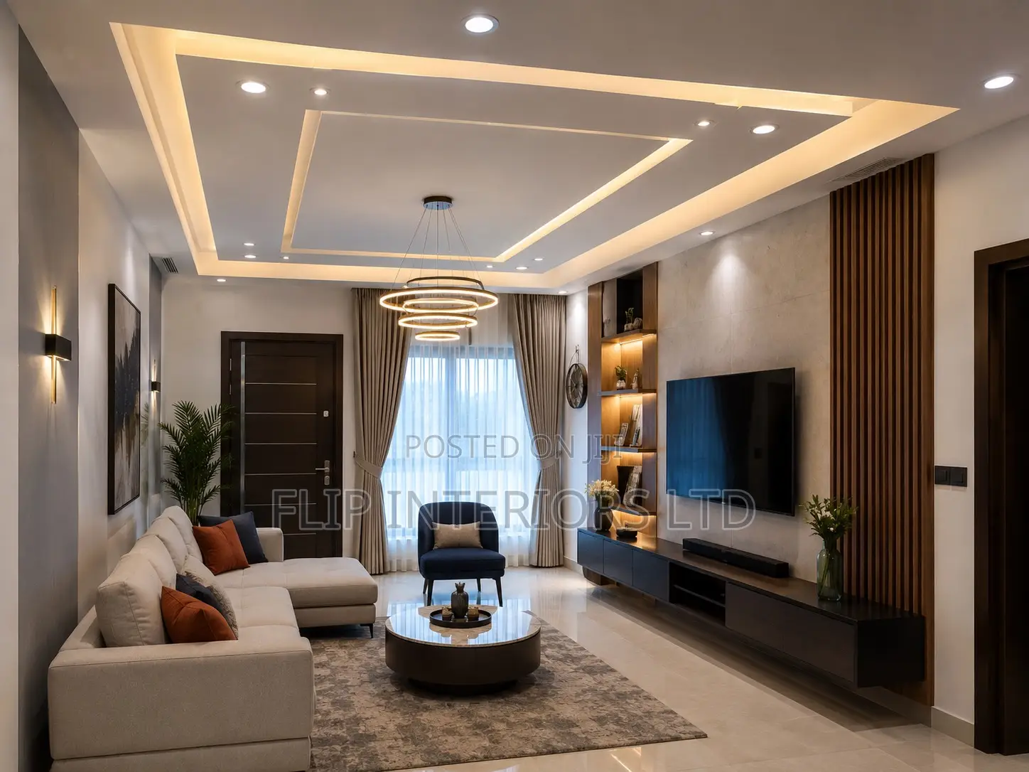 Modern Led Gypsum Ceiling Lighting Installations