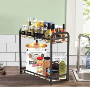 Two-Tier Countertop Kitchen and Spice Organizer