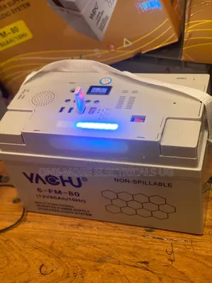 Yacu Gel Battery 80ah/12v With Radio Inside and Inverter