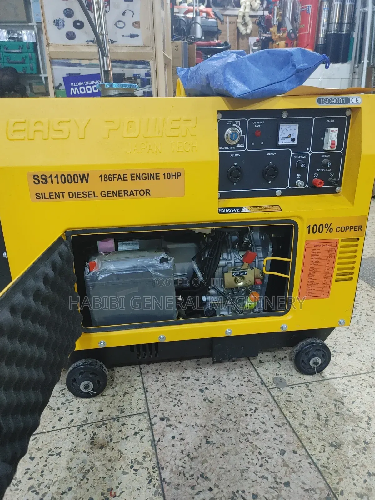 Single Phase Made in Japan Heavy Duty Easy Power Diesel Generators